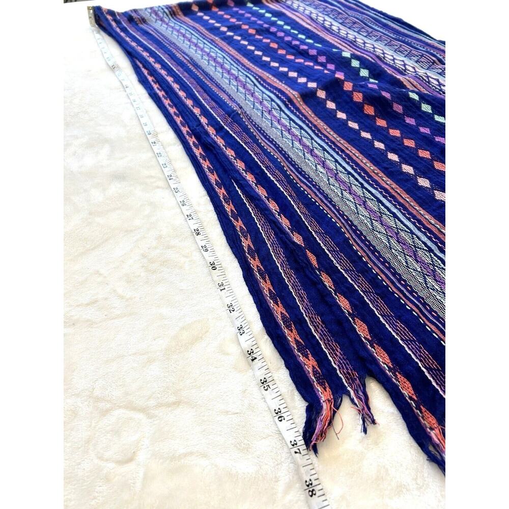 American Eagle Outfitters Tribal Print Scarf 74-22 Shawl Boho Cotton Tribal - Picture 2 of 3